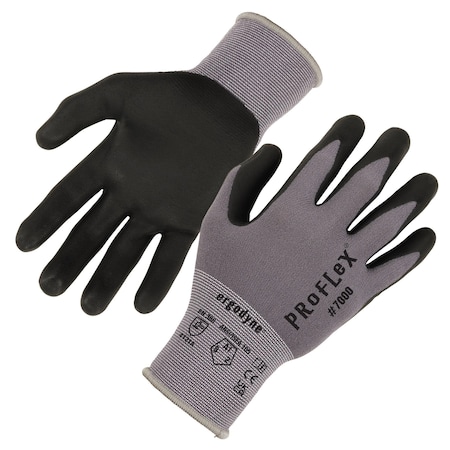 Nitrile-Coated Gloves Microfoam Palm, Gray, Size XXL